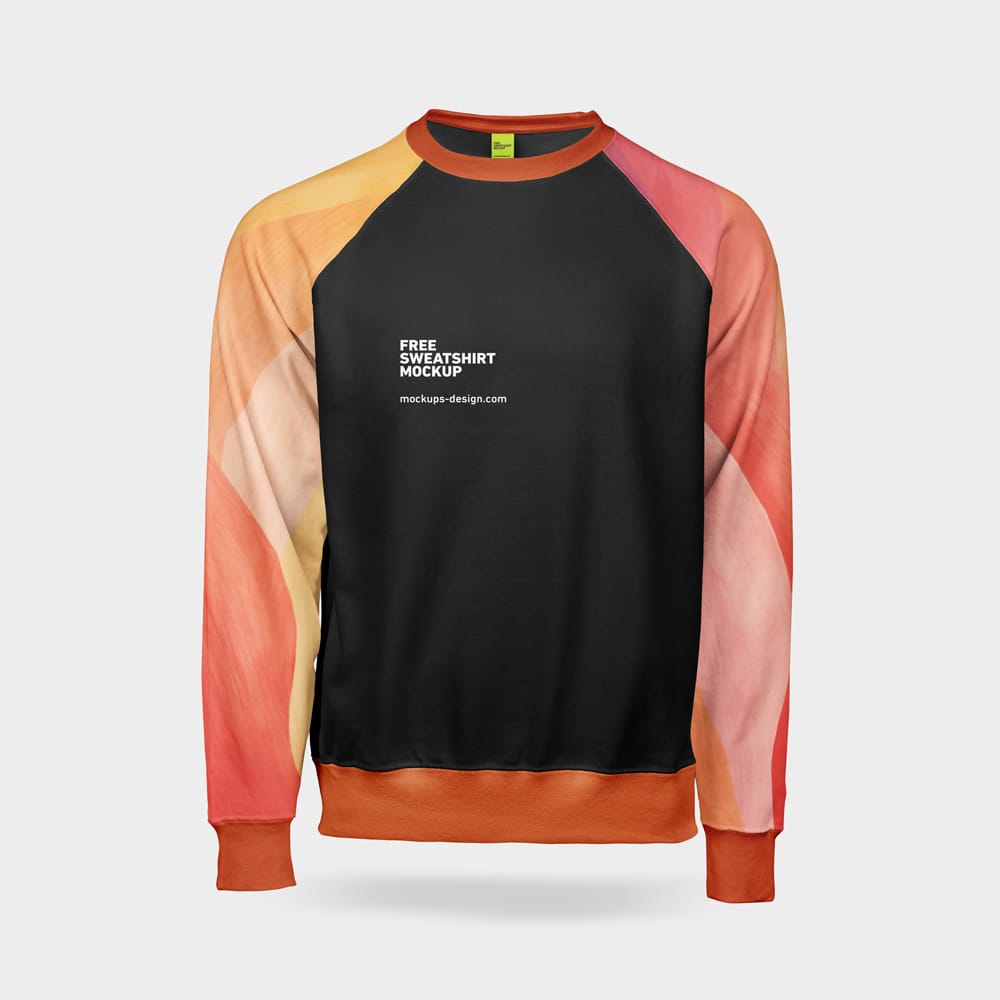 Free Mens Sweatshirt Mockup PSD