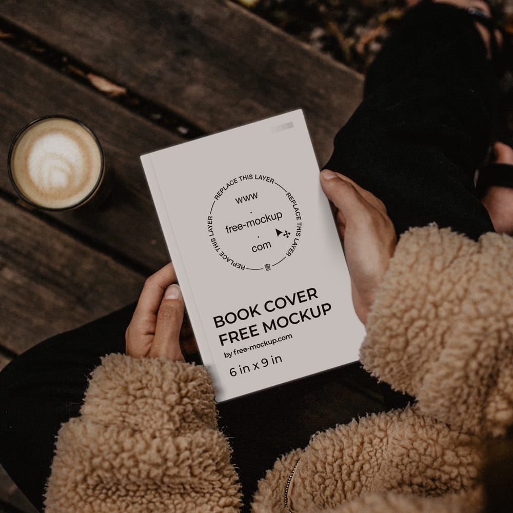 Free Outdoor Book Cover Mockup PSD
