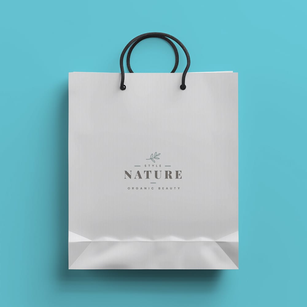 Free Shopping Bag Mockup Design PSD