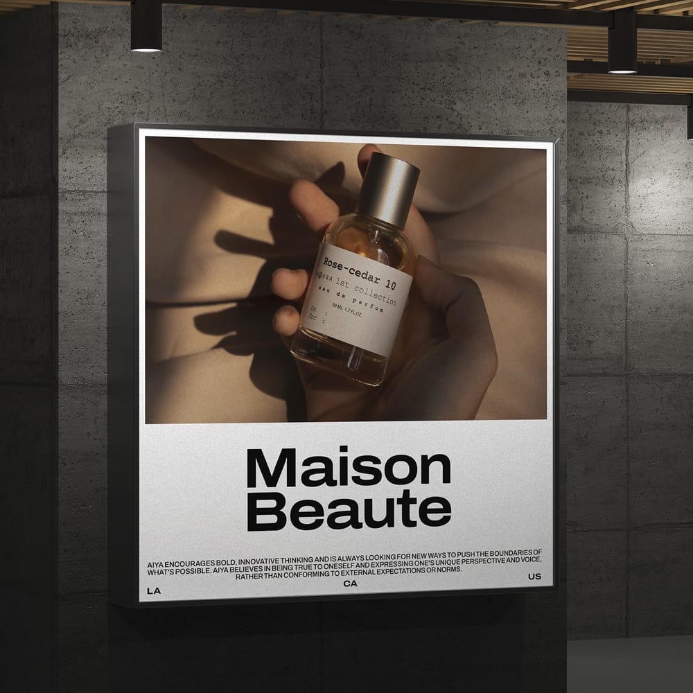 Free Signboard Ad Poster Mockup PSD