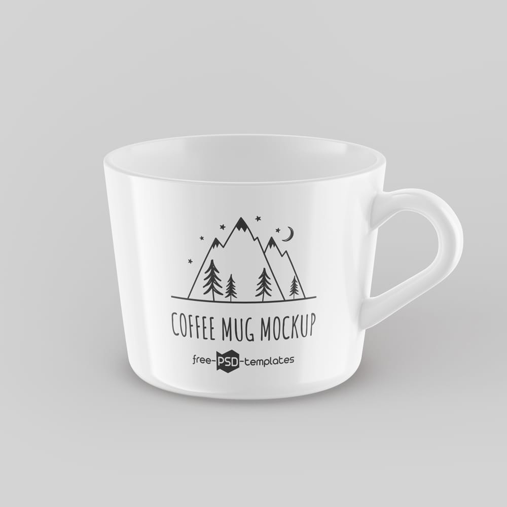 Free Simple Coffee Mug Mockup PSD