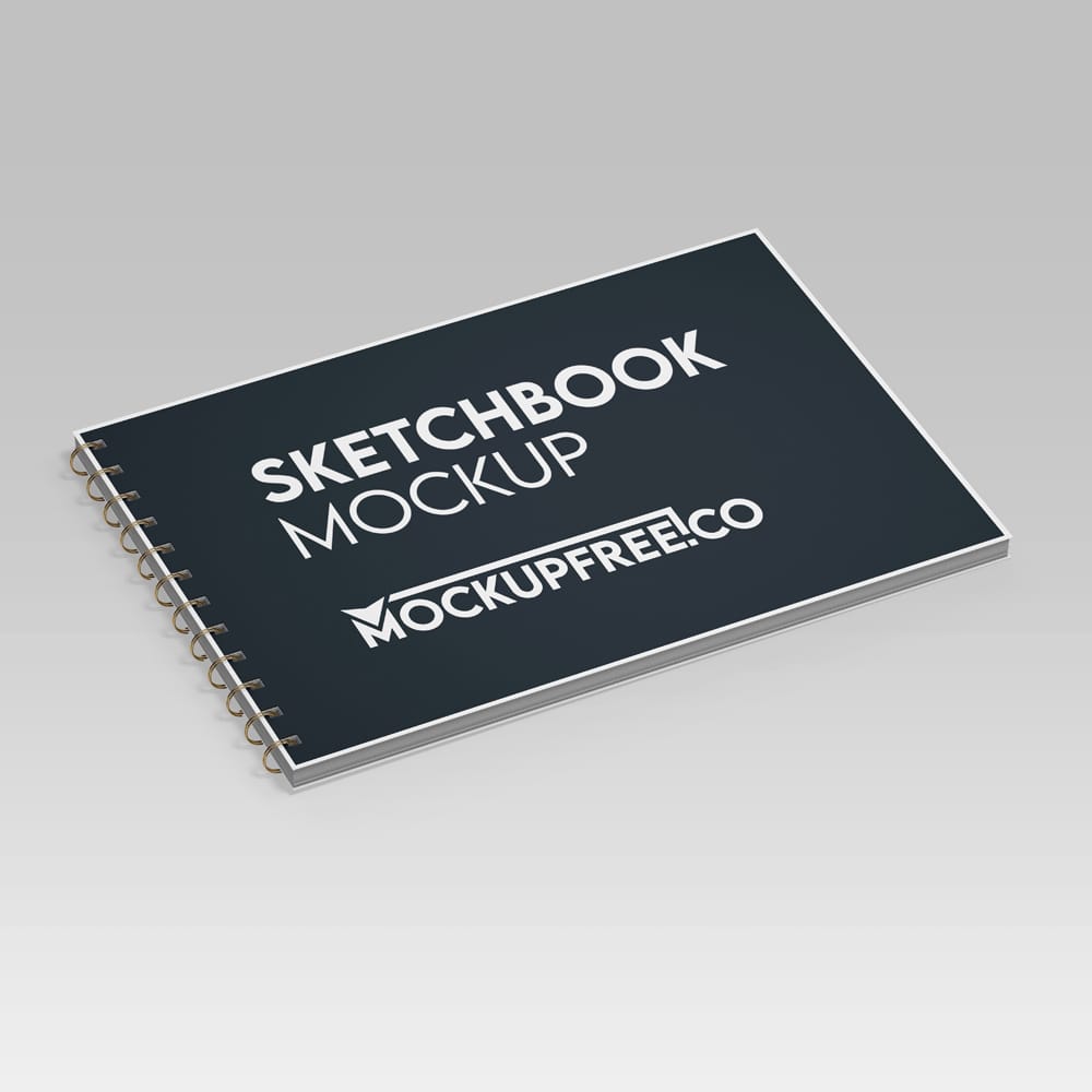 Free Sketchbook Mockup Template PSD