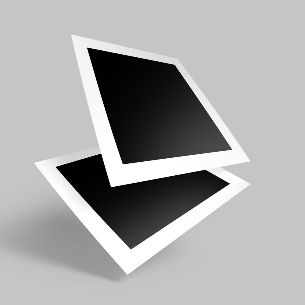 Free Square Photo Frame Mockup PSD