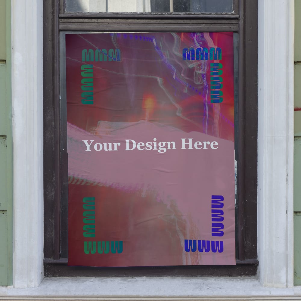 Free Street Poster Mockup Design PSD