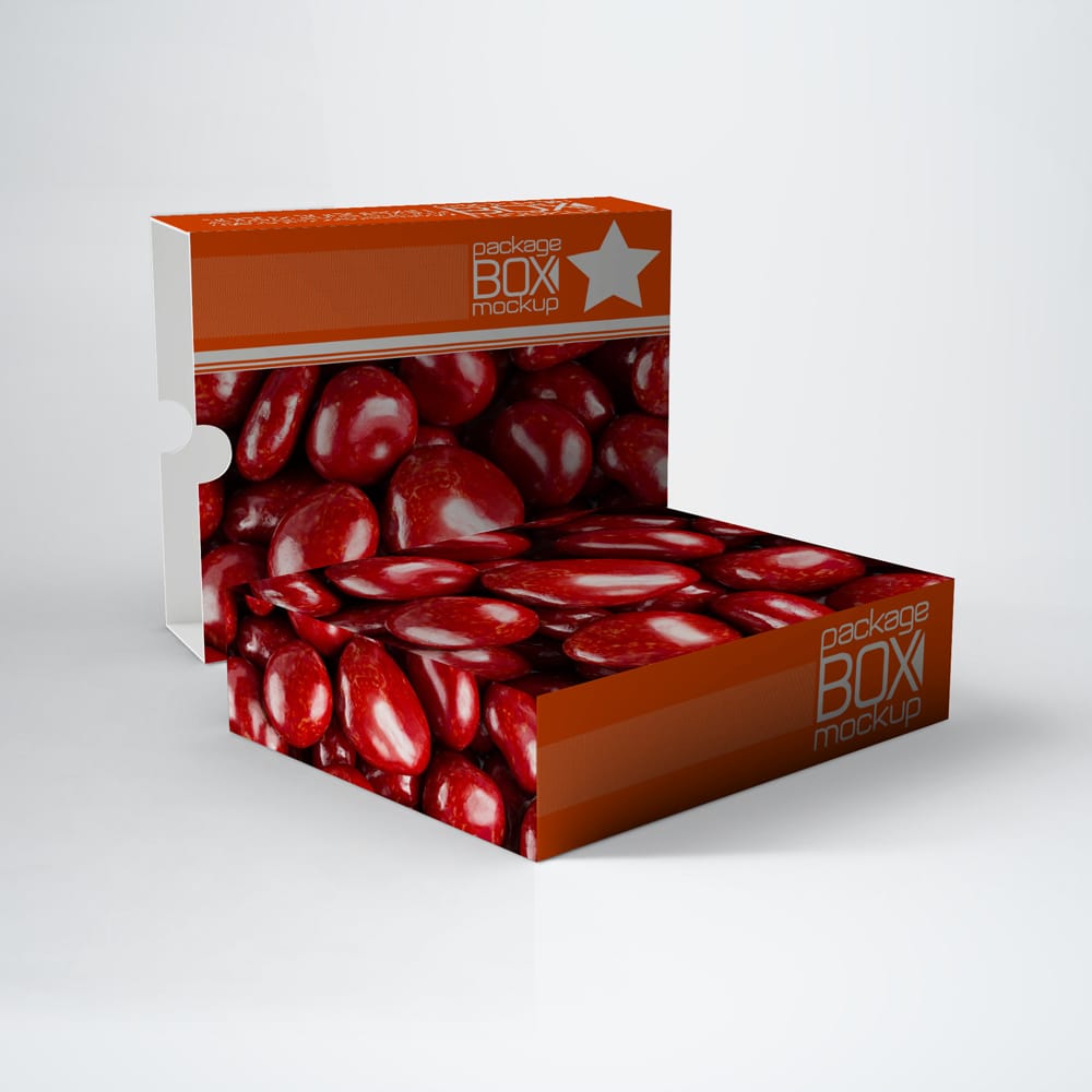 Free Sweet Box Mockup PSD
