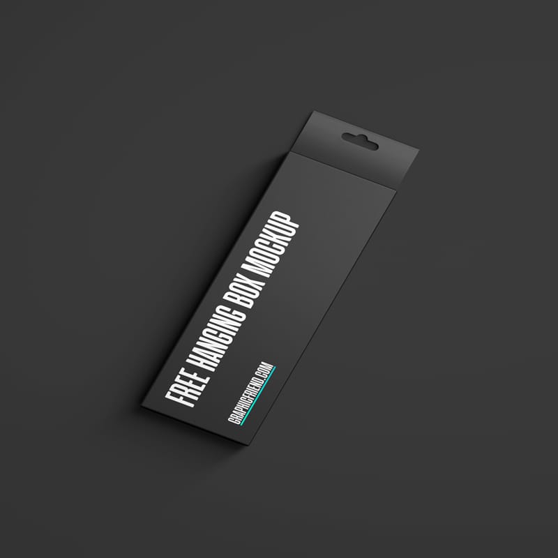 Hanging Box Mockup Template PSD