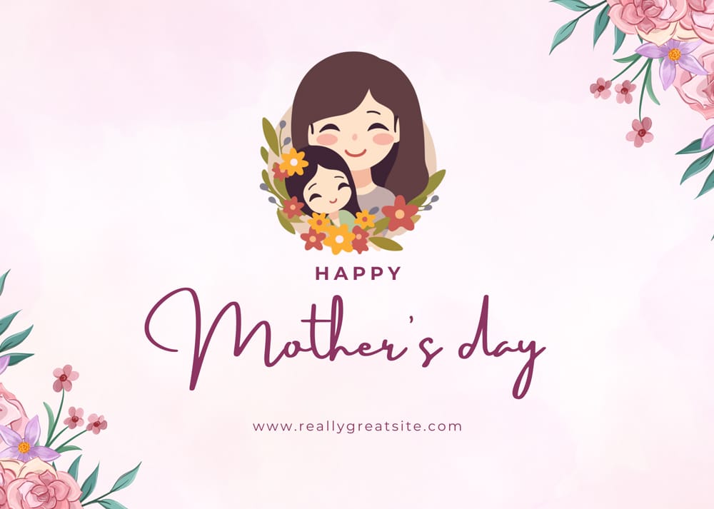 Happy Mother's Day Card Template