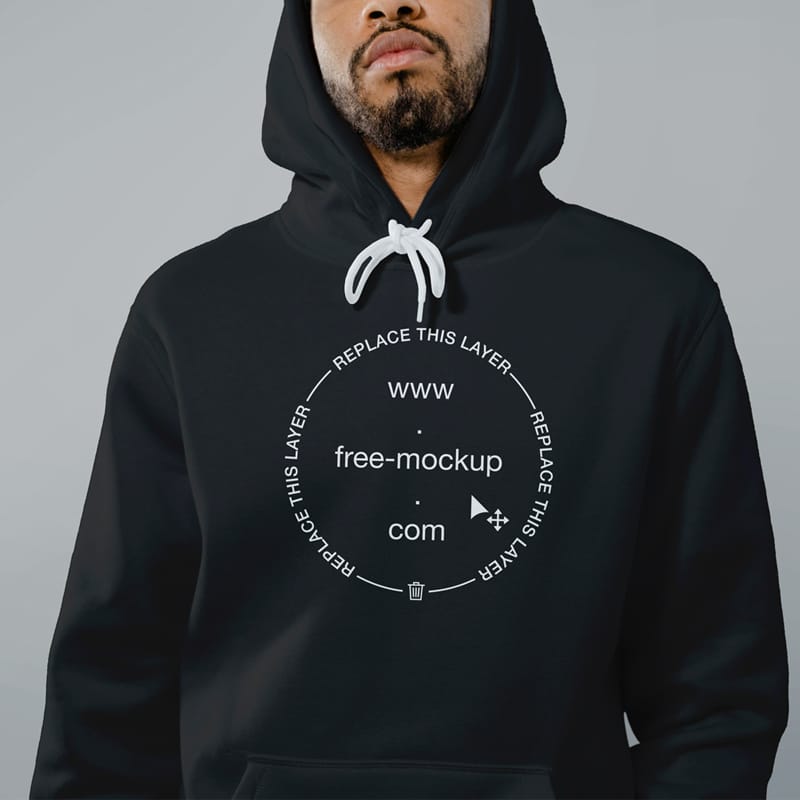 Hoodie Close-Up Mockup PSD