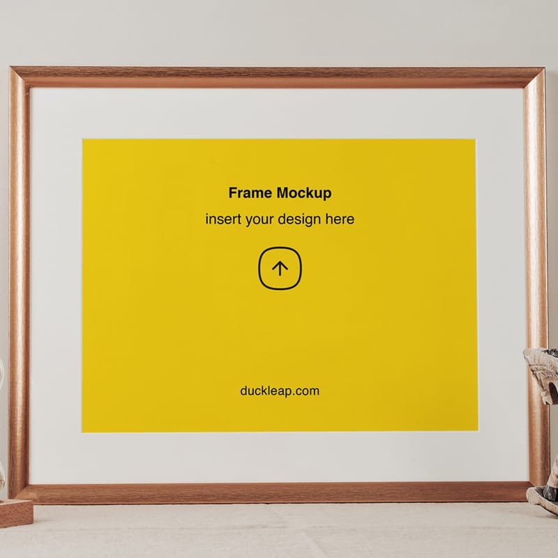 Horizontal Kids Frame Mockup PSD