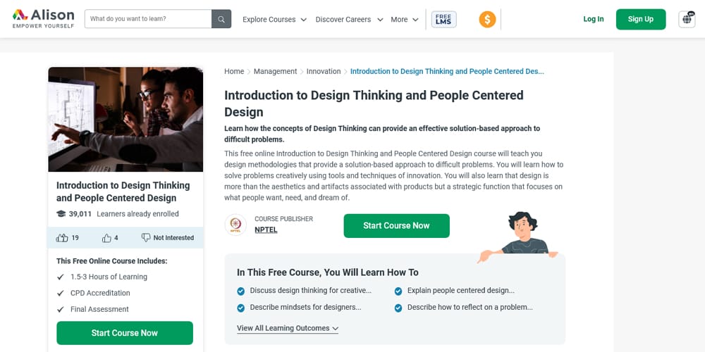 Introduction to Design Thinking and People Centered Design