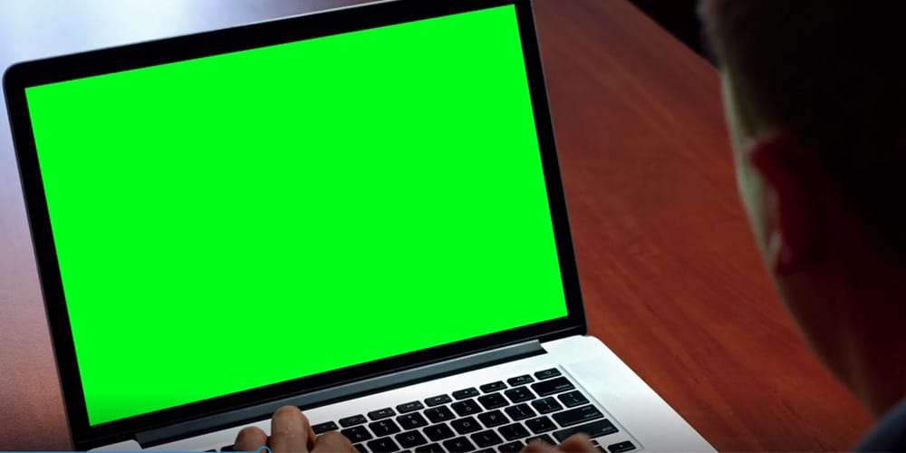 Laptop-Computer-Office-Green-Screen