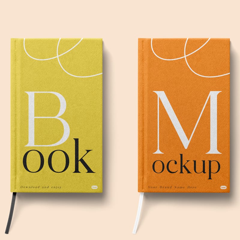 Lying Notebook Mockups PSD