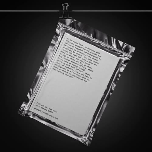 Magazine Mockup in Plastic Package PSD