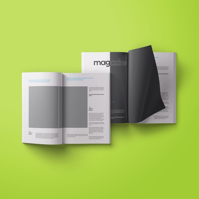 Magzine Mockup Presentation PSD