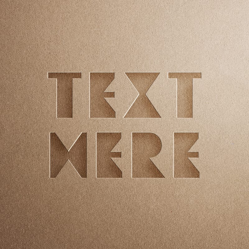 Minimalist Cut Out Mockup Mockup