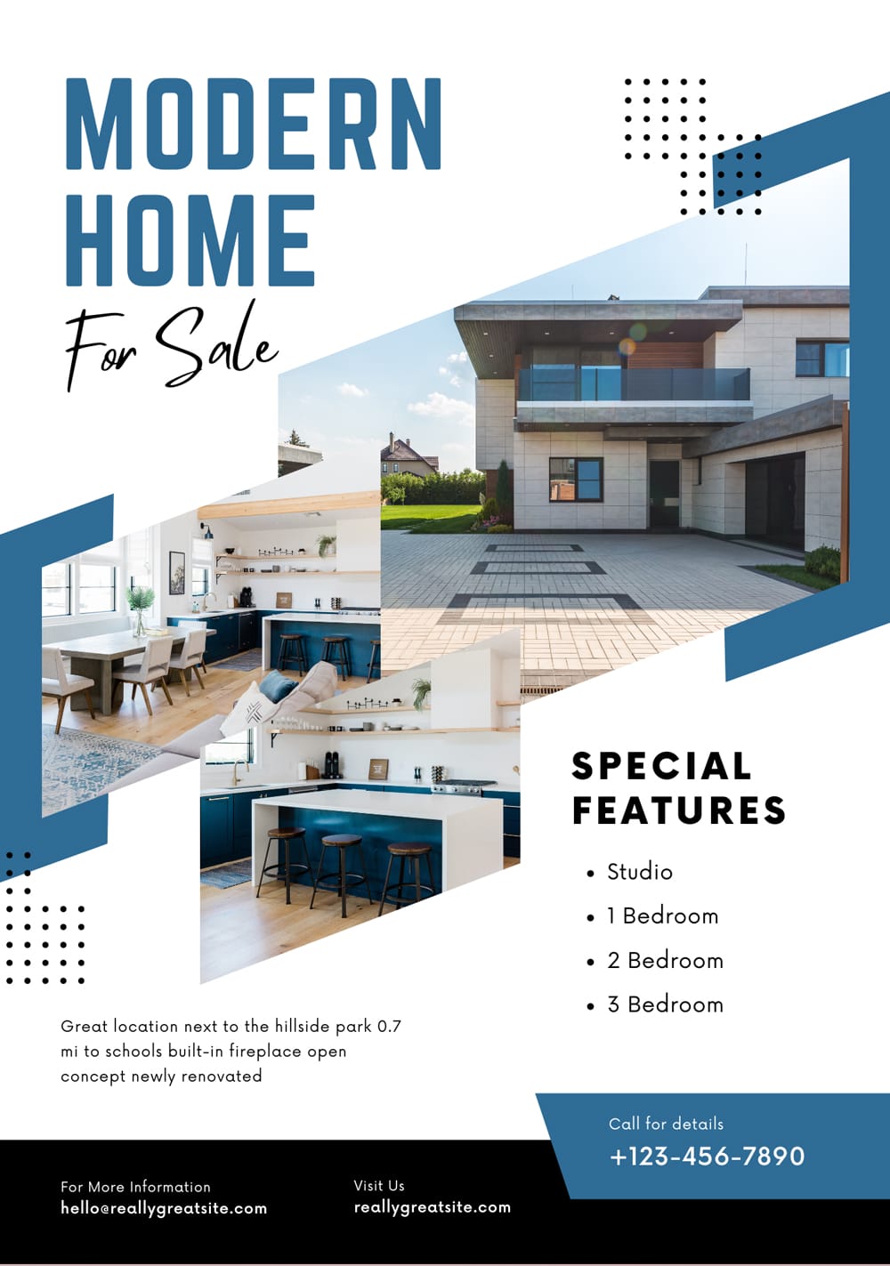 Modern Home Real Estate Flyer Template