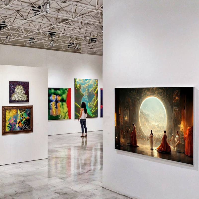 Museum Exhibition Mockup PSD