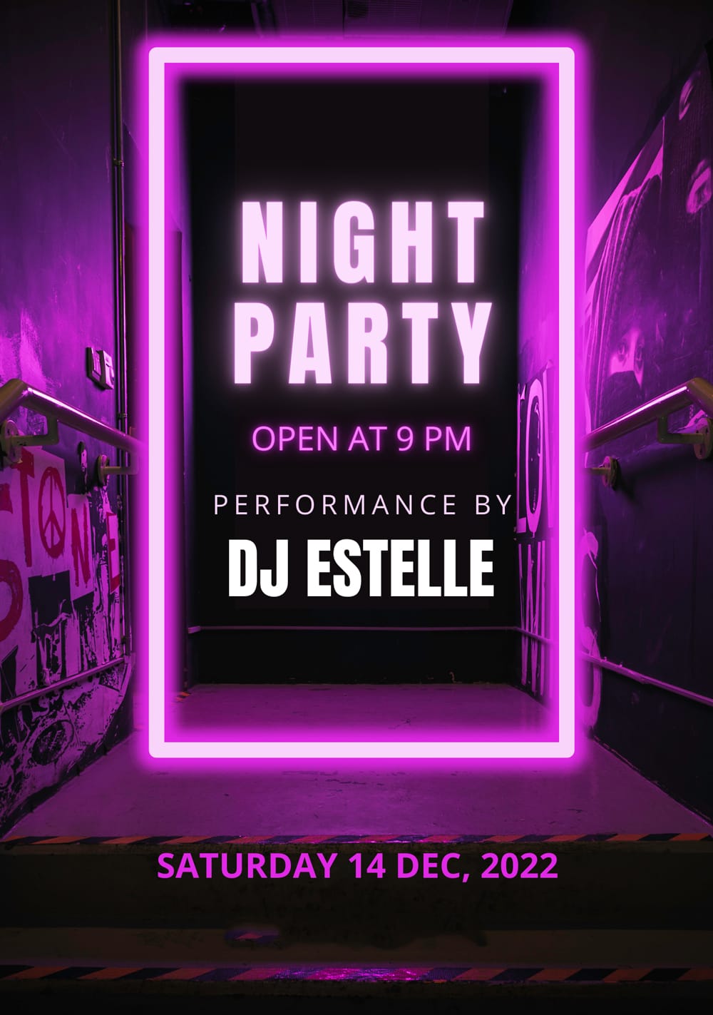 Music Party Event Flyer Template