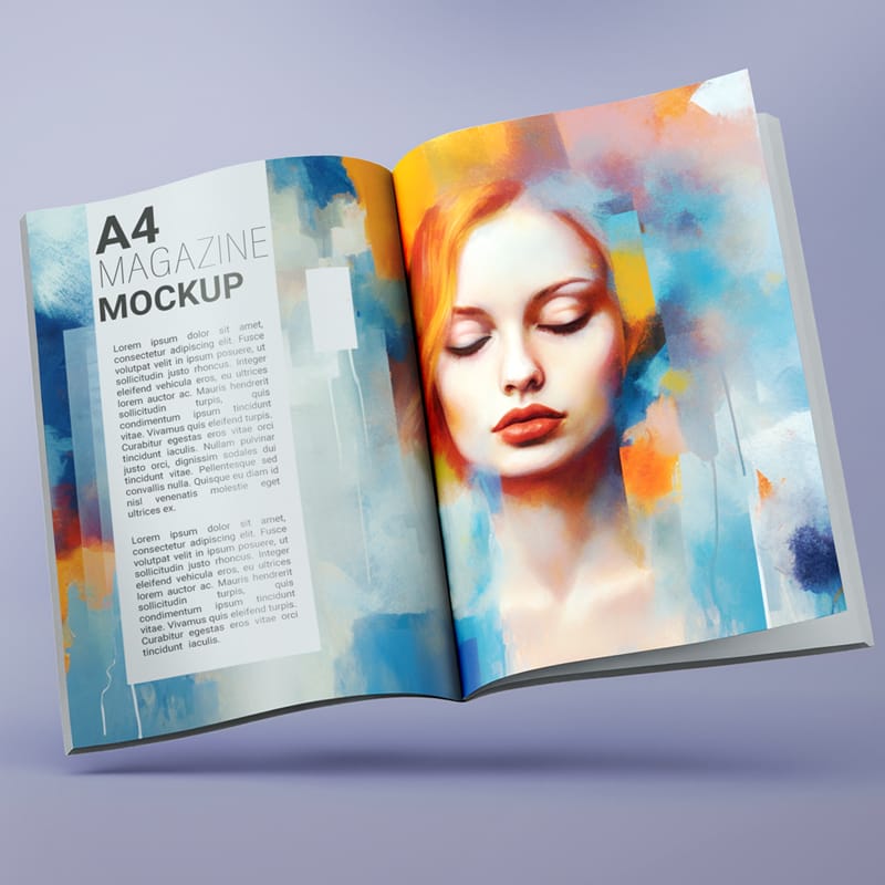 Page Magazine Mockup PSD