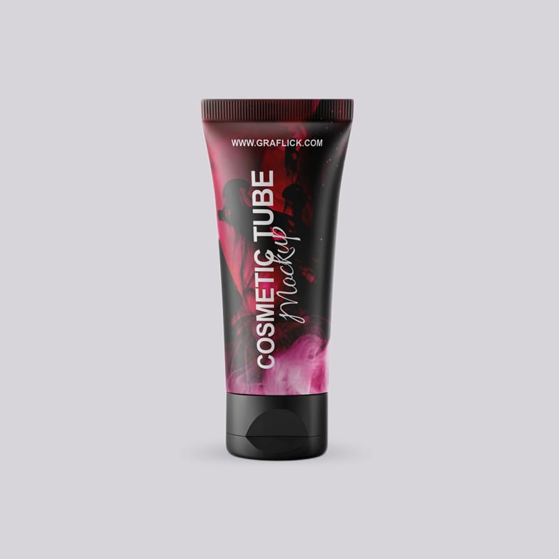 Plastic Cosmetic Tube Mockup PSD