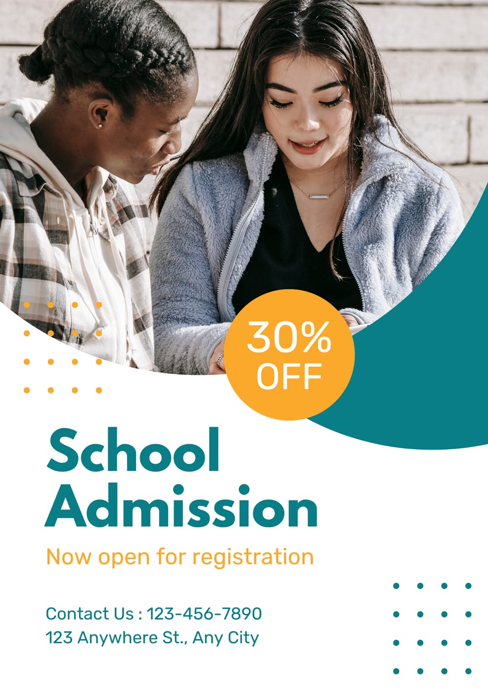 School Admission Flyer Template