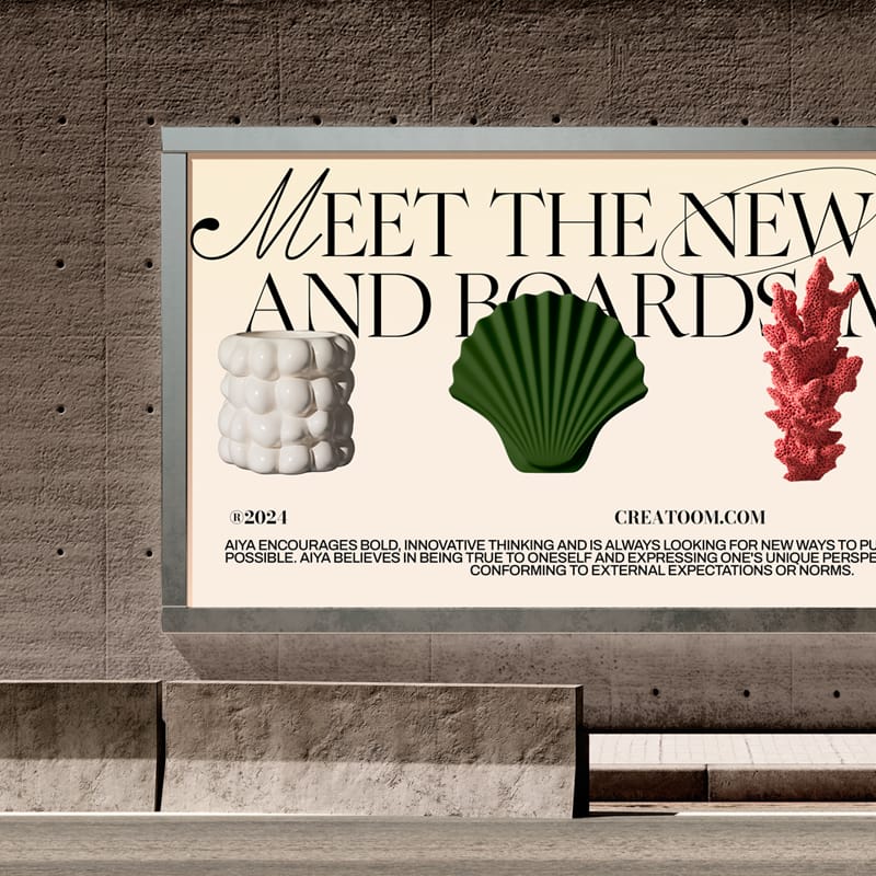 Sidewalk City Billboard Mockup PSD