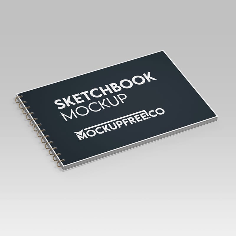 Sketchbook Mockup Template PSD
