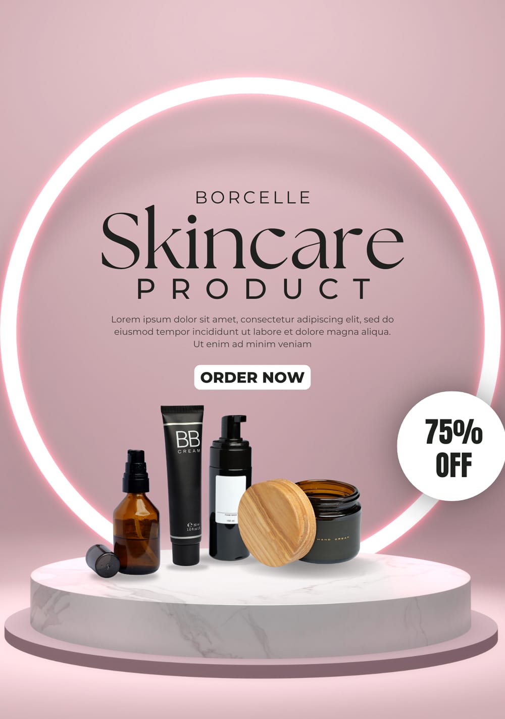 Skincare Product Flyer Template