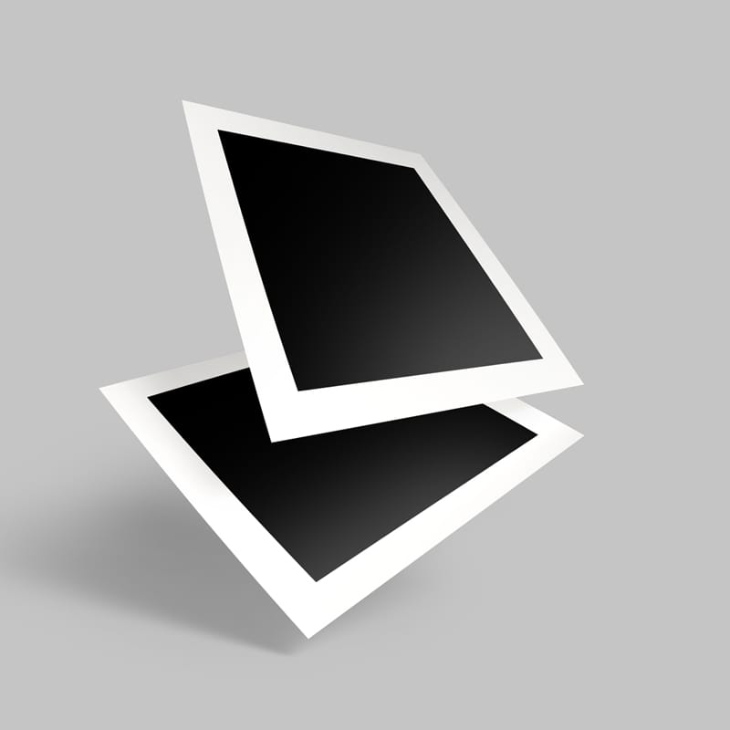 Square Photo Frame Mockup PSD