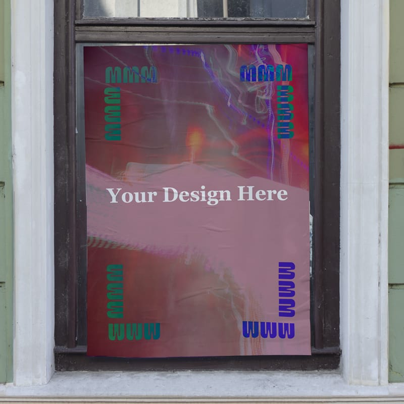 Street Poster Mockup Design PSD