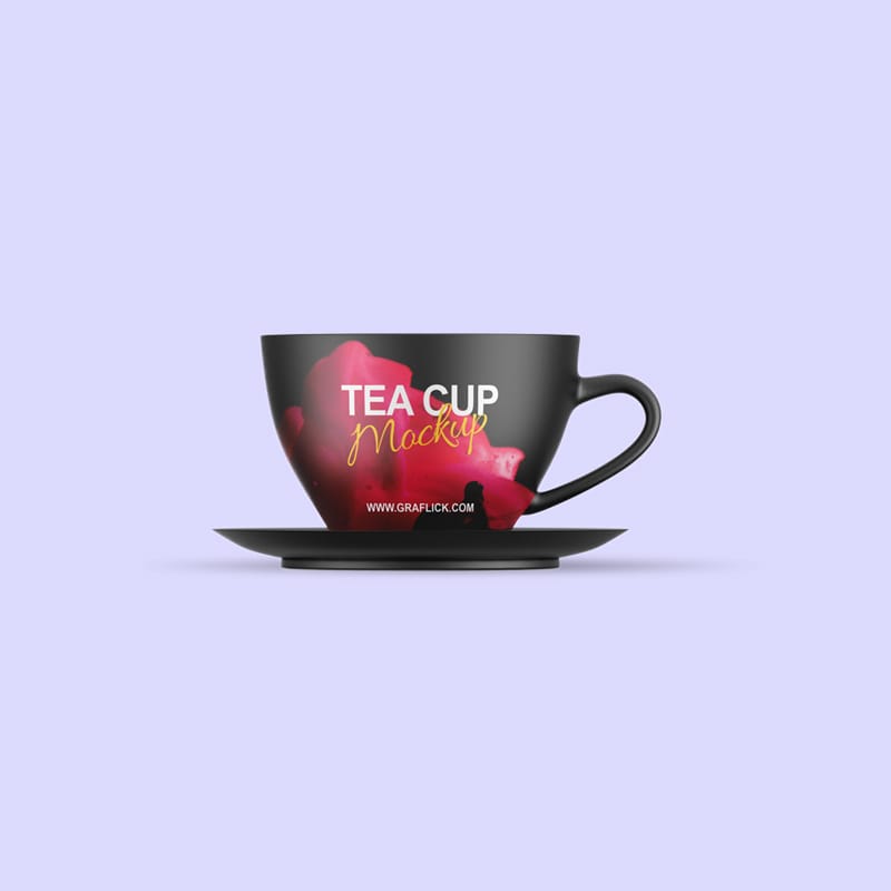 Tea Cup Mockup Template PSD