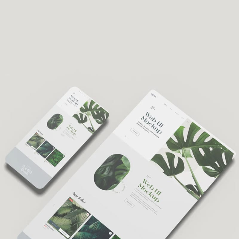 Website Mockup Template PSD