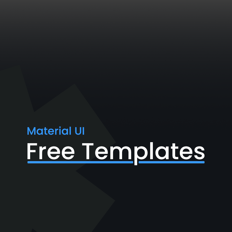 material ui free templates