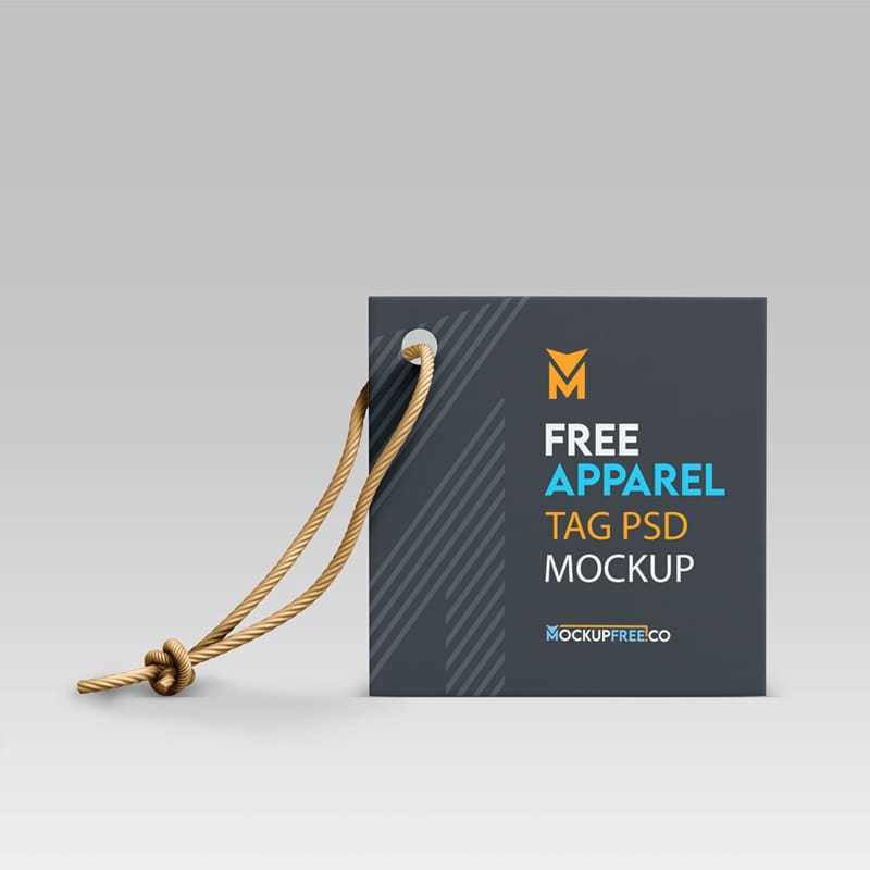 Apparel Tag Mockup Template PSD