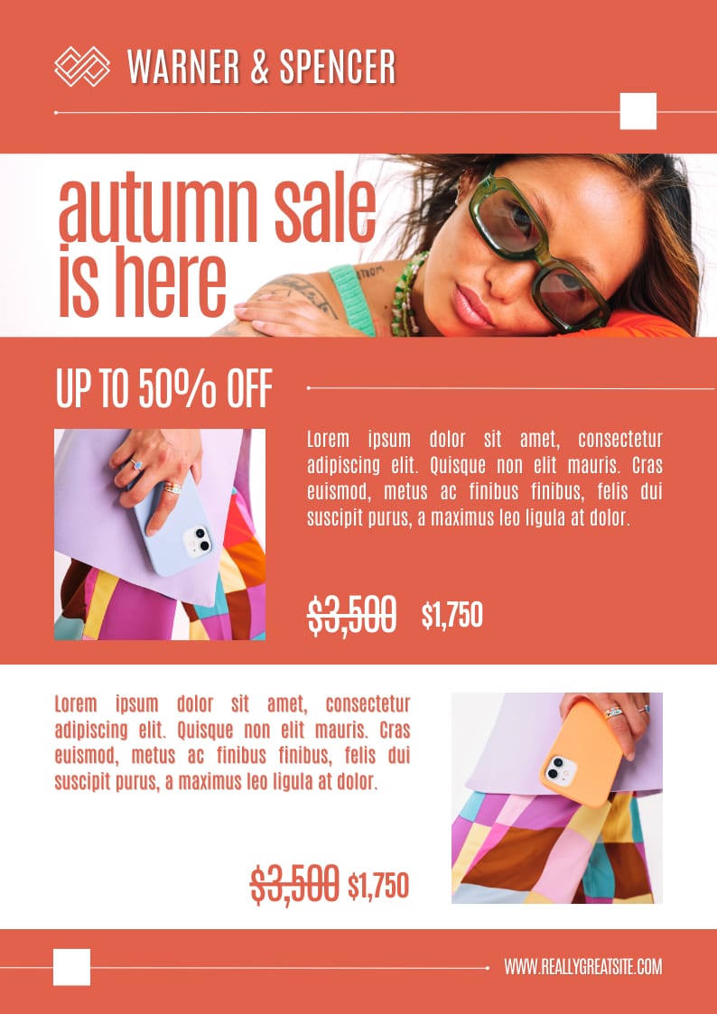 Autumn Sale Promotion Newsletter Template