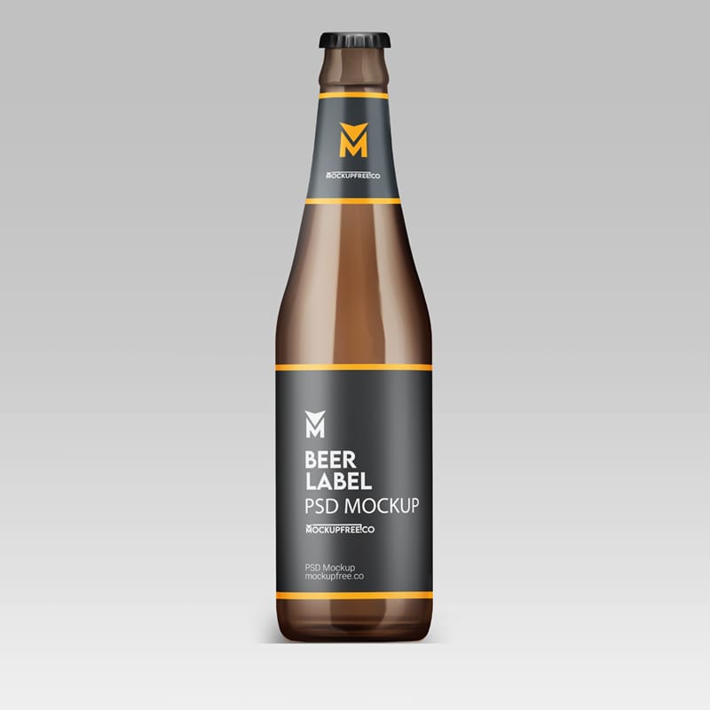 Beer Label Mockup PSD