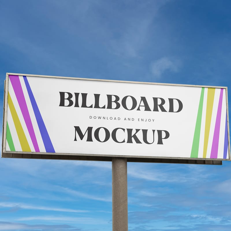 Big Wide Billboard Mockup PSD