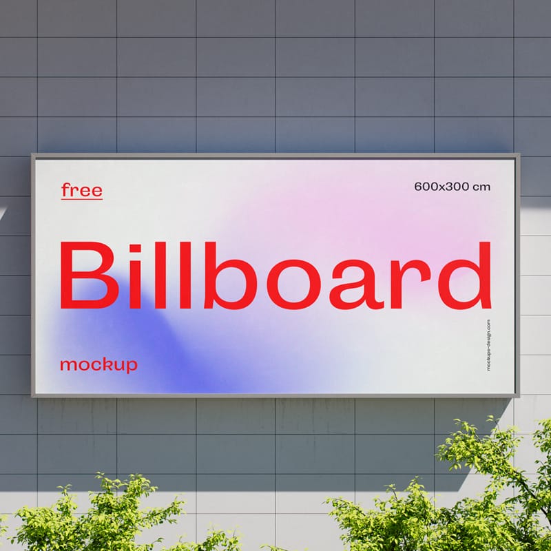 Billboard on the Builiding Mockup PSD