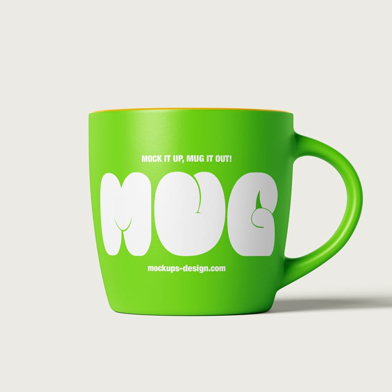 Ceramic Matt Mug Mockup PSD