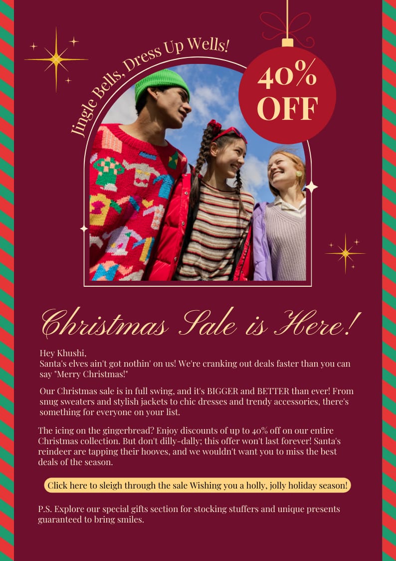 Christmas Sale Email Newsletter Template
