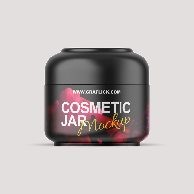 Cosmetic Cream Jar Mockup PSD