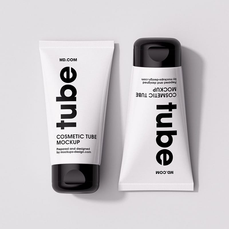 Cosmetic Tubes Mockup PSD