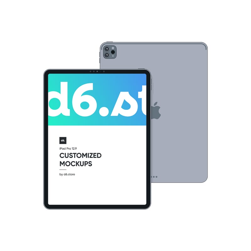 Customized iPad Pro 12.9 Mockups PSD
