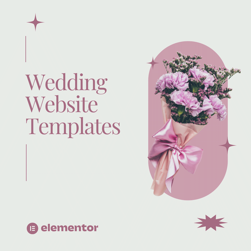 Create Stunning Wedding Websites with Free Elementor Templates