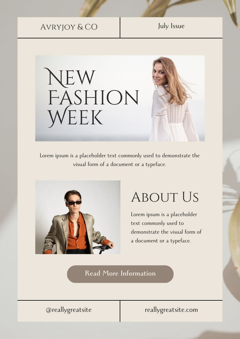 Fashion Collection Email Newsletter Template