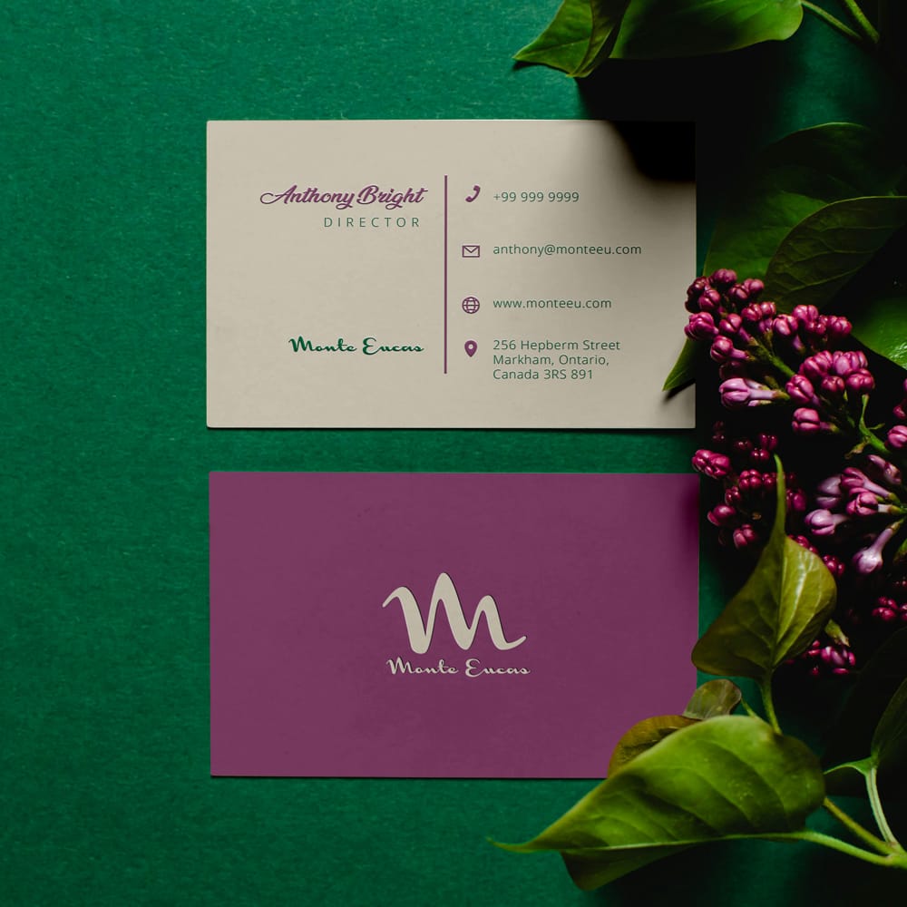 Free 55 x 85 mm UK Business Card Mockup PSD