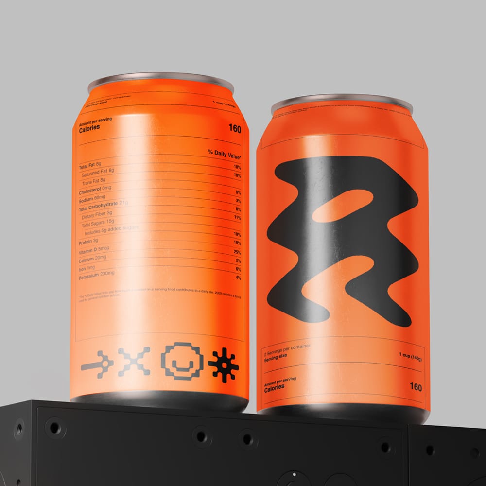 Free Cans Mockup PSD