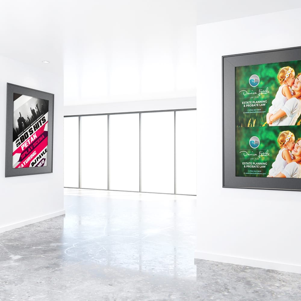 Free Corridor Banners Design Mockups PSD