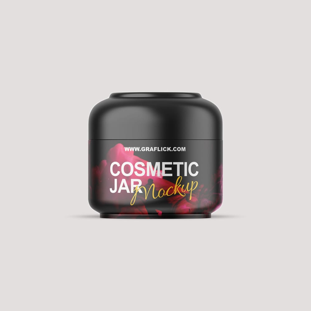 Free Cosmetic Cream Jar Mockup PSD