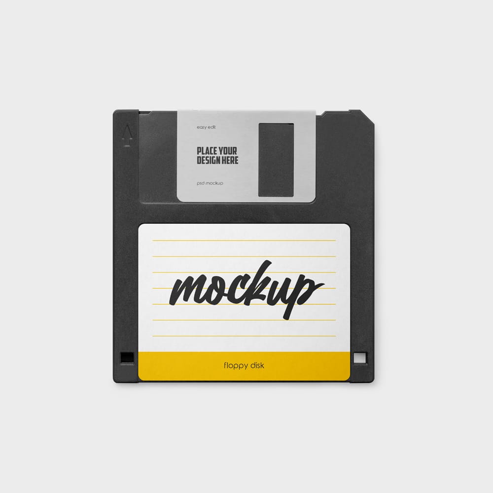 Free Floppy Disk Mockup Set PSD